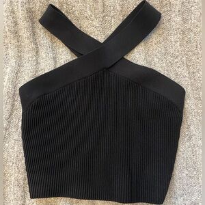 Babaton Sculpt Knit Criss Cross Cropped Tank